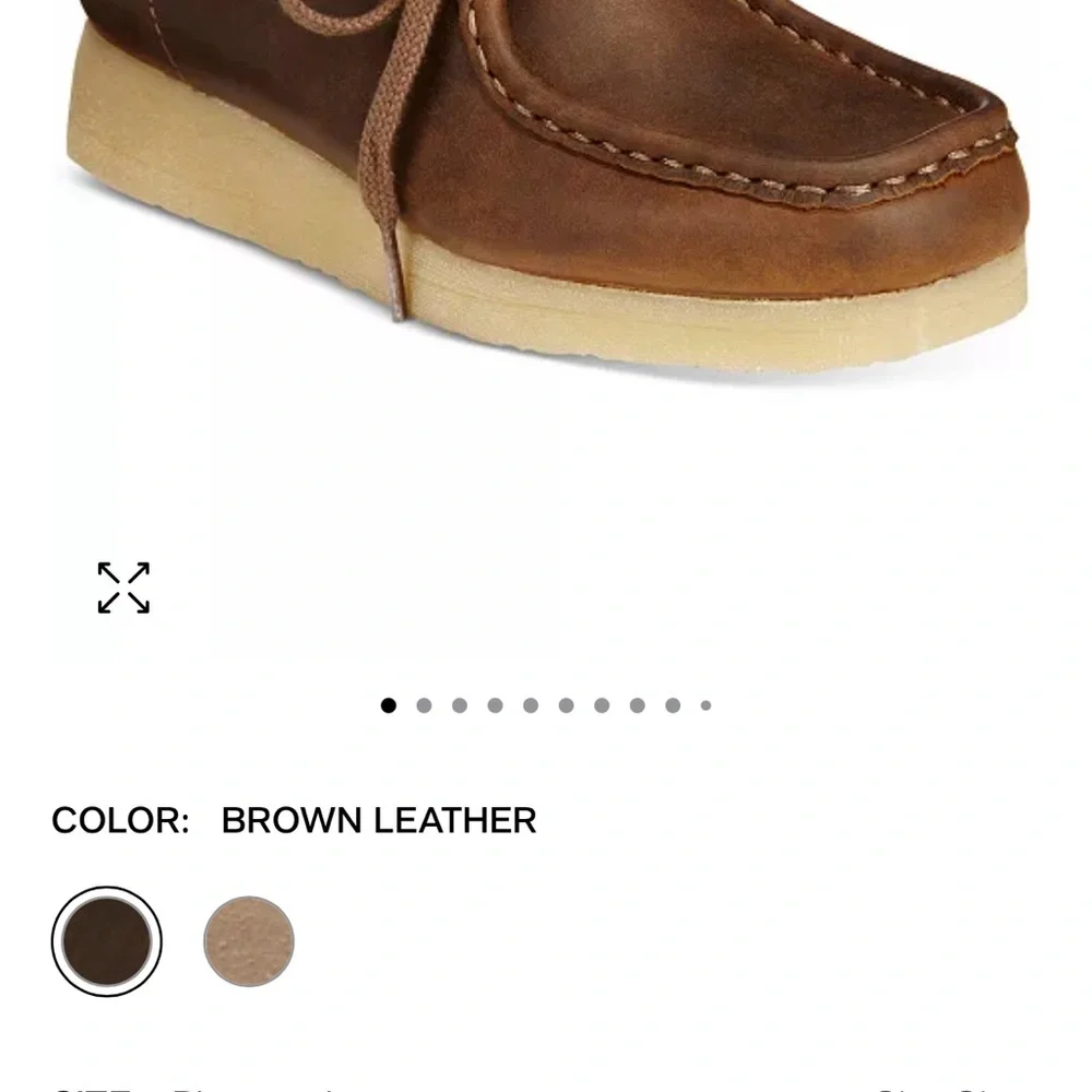 Clarks Brown Leather Loafers - Picture 7 of 7